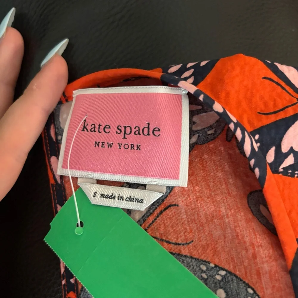 Kate Spad Kate Spade Spring Flight Seersucker Midi Dress small